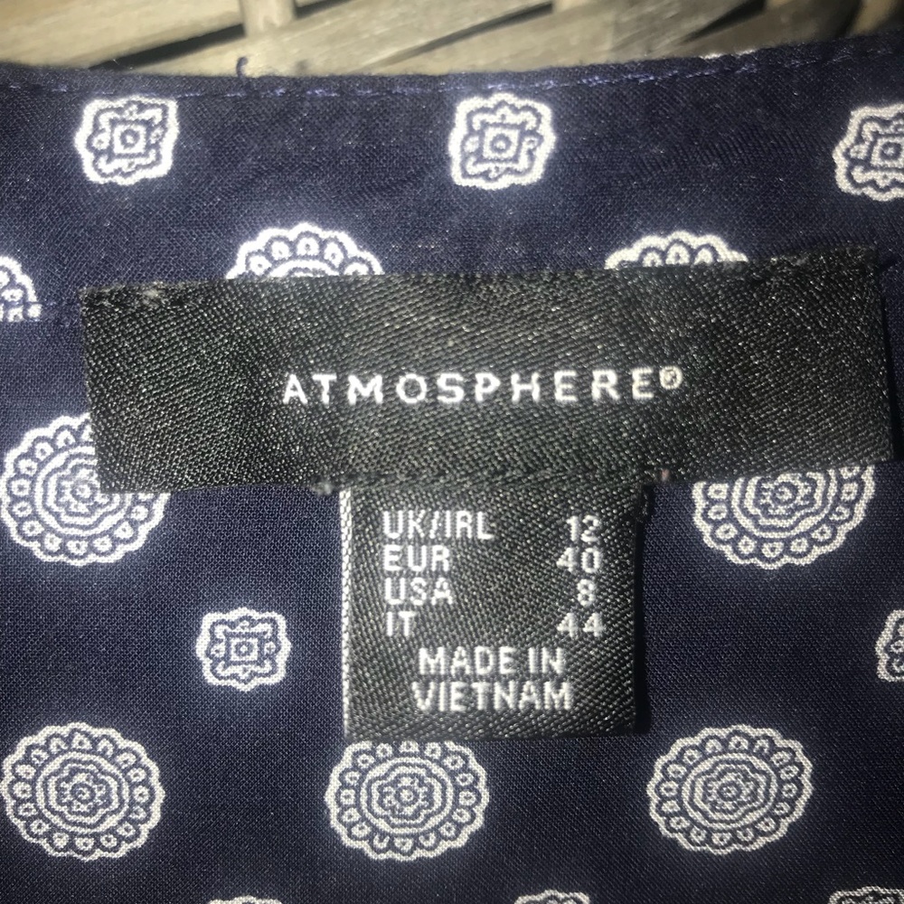 Blue button up top - Picture 4 of 4